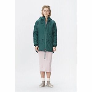 Raincoat RAINS N3 Parka Dark Teal Size XS/S Unisex